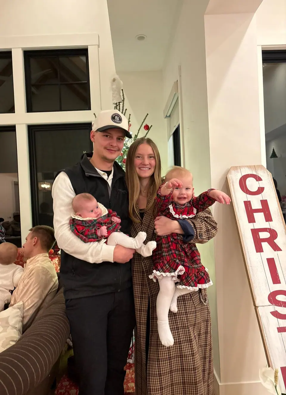 Jaden Jurvakainen, owner of Northern Steam, with his wife and two daughters