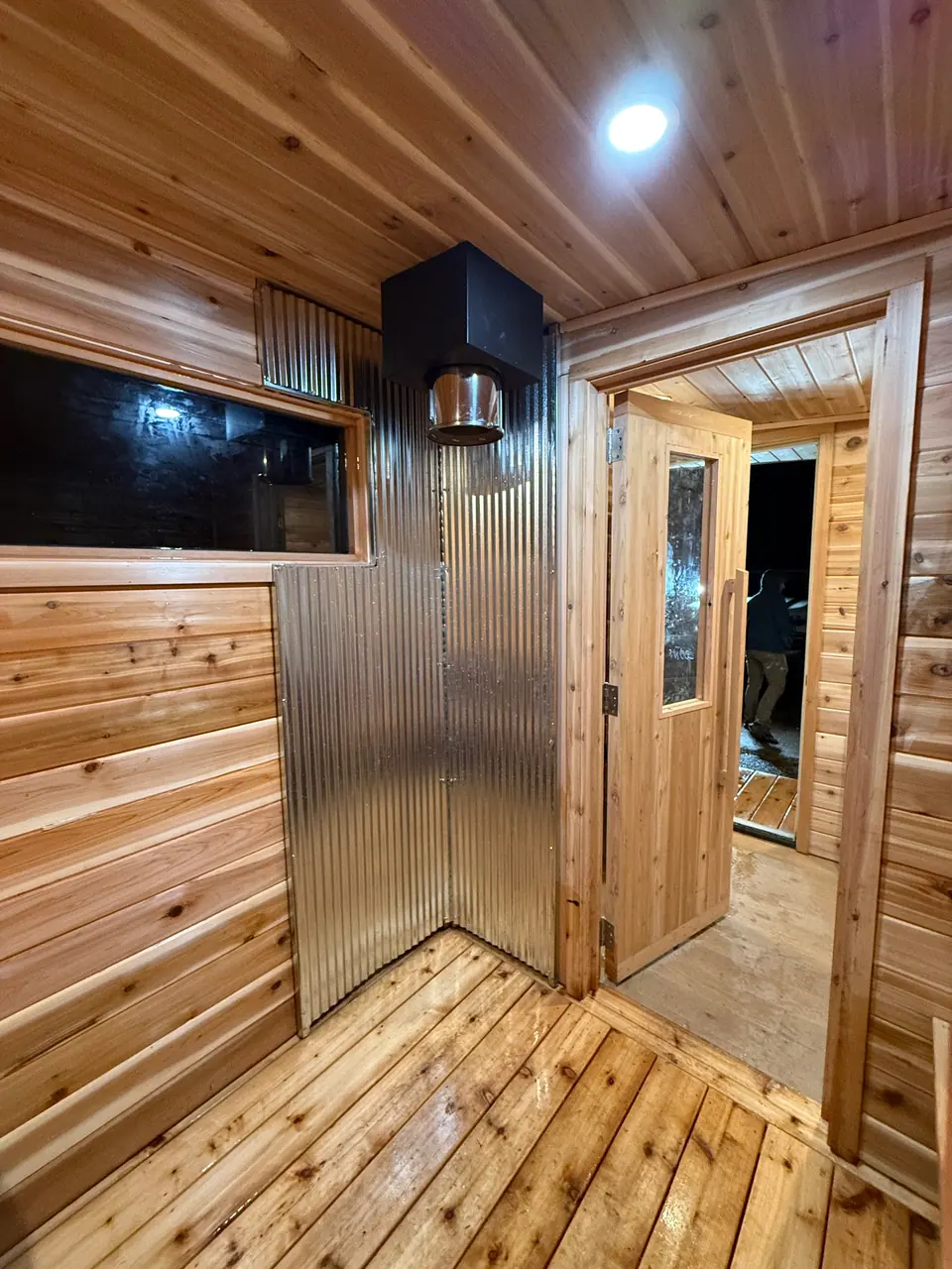 Hand-Built Sauna for a Church Event in Cokato, MN, photo 3 of 4