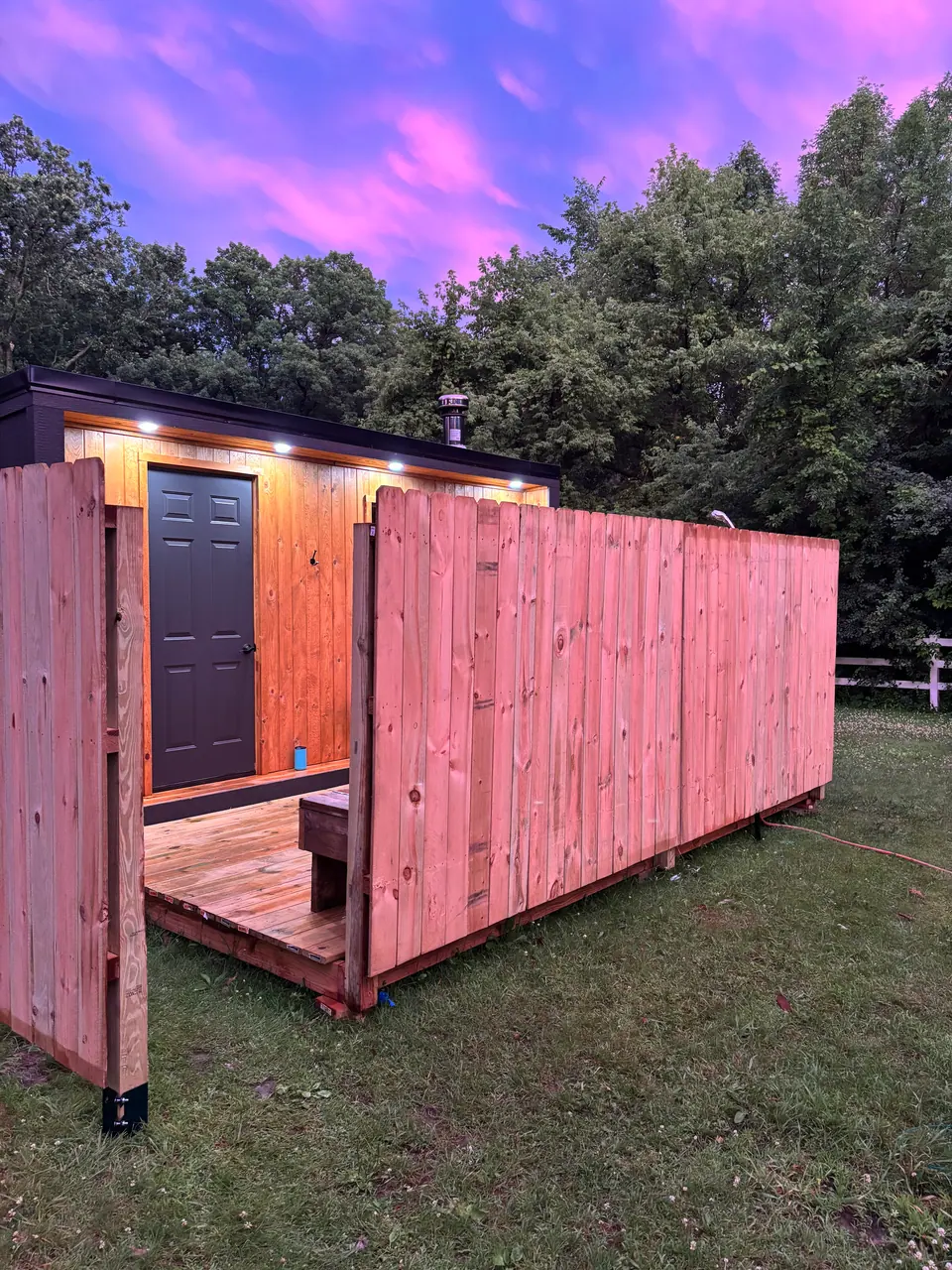 8x16 Wood-Fired Backyard Sauna in Monticello, MN, photo 1 of 4