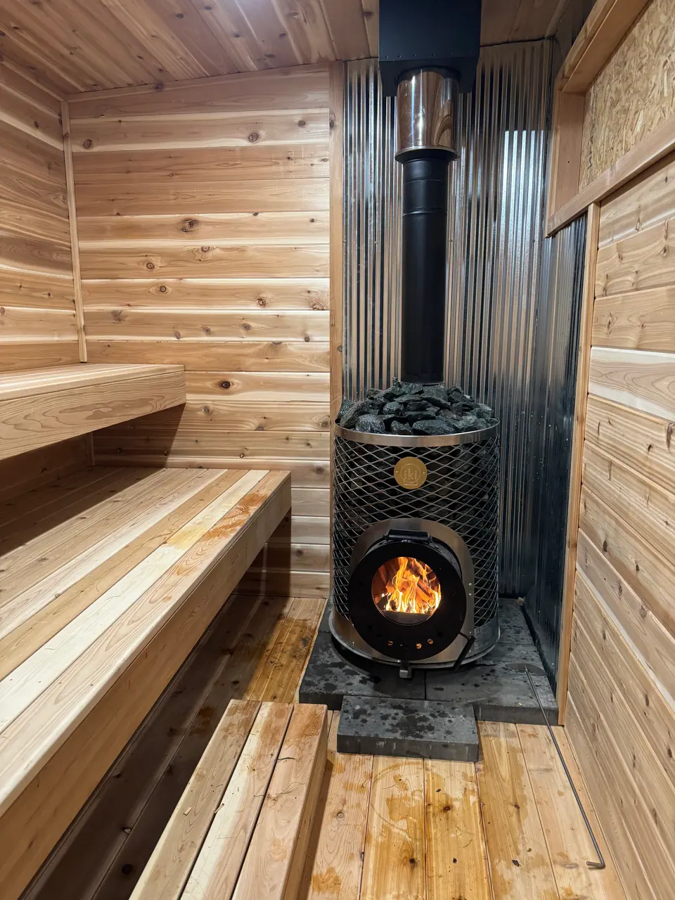 8x16 Wood-Fired Backyard Sauna in Monticello, MN, photo 4 of 4