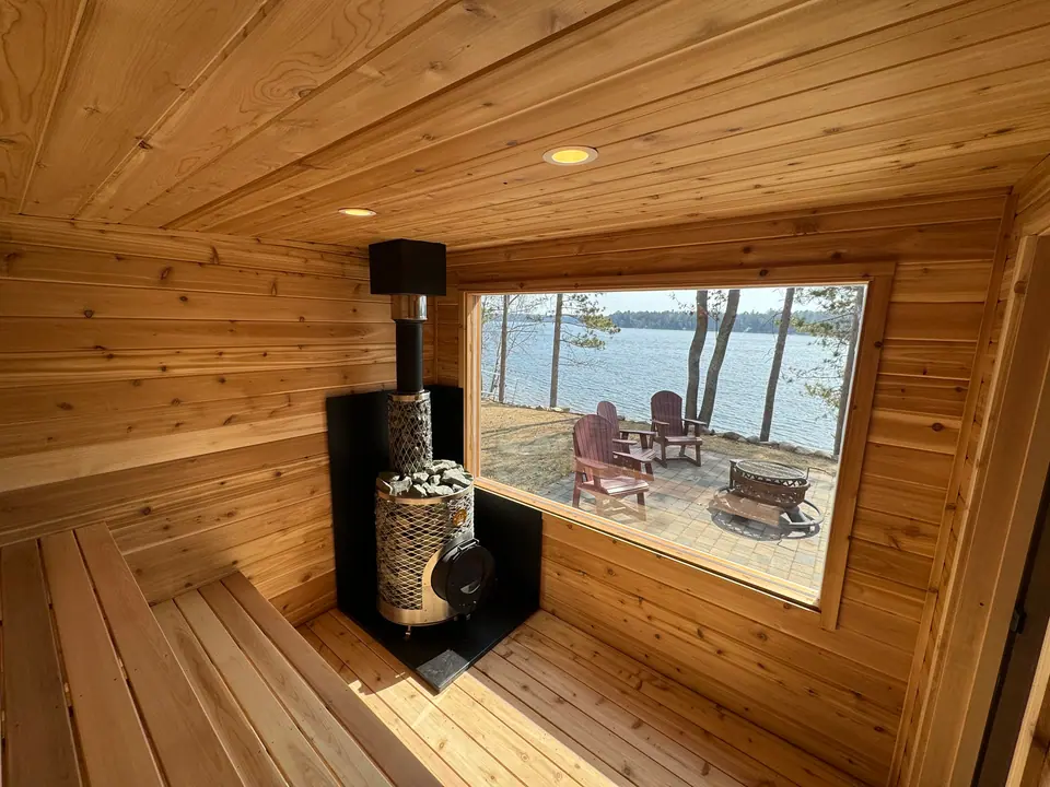 Lakeside Sauna on Lower Eau Claire Lake in Gordon, WI, photo 3 of 5