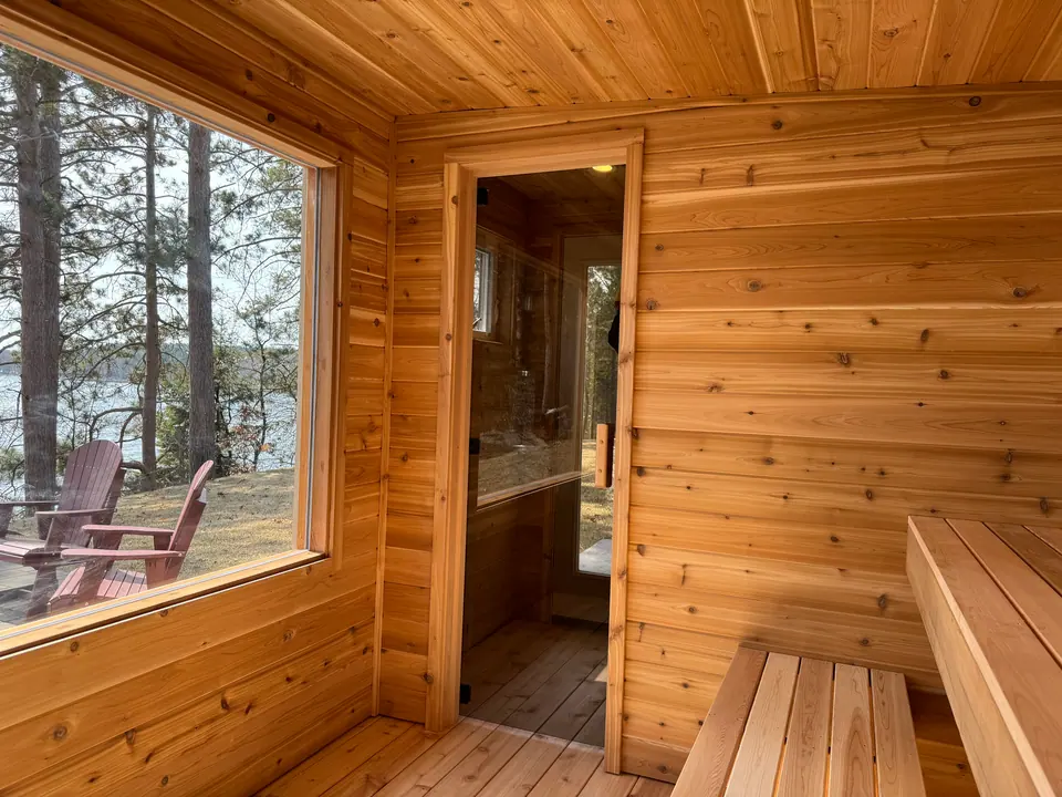 Lakeside Sauna on Lower Eau Claire Lake in Gordon, WI, photo 4 of 5