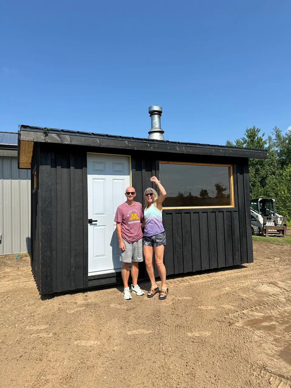 Shou Sugi Ban Clad Sauna in Becker, MN, photo 1 of 5