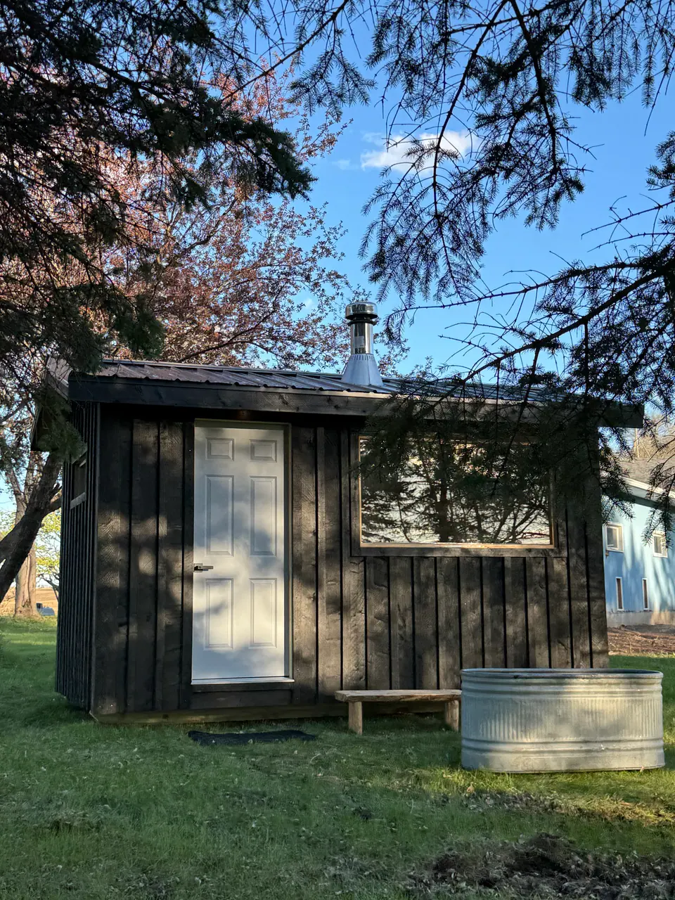 Shou Sugi Ban Clad Sauna in Becker, MN, photo 2 of 5