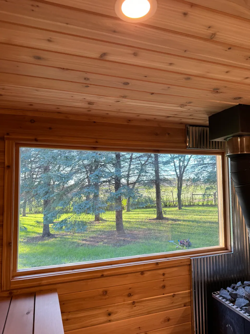 Shou Sugi Ban Clad Sauna in Becker, MN, photo 5 of 5