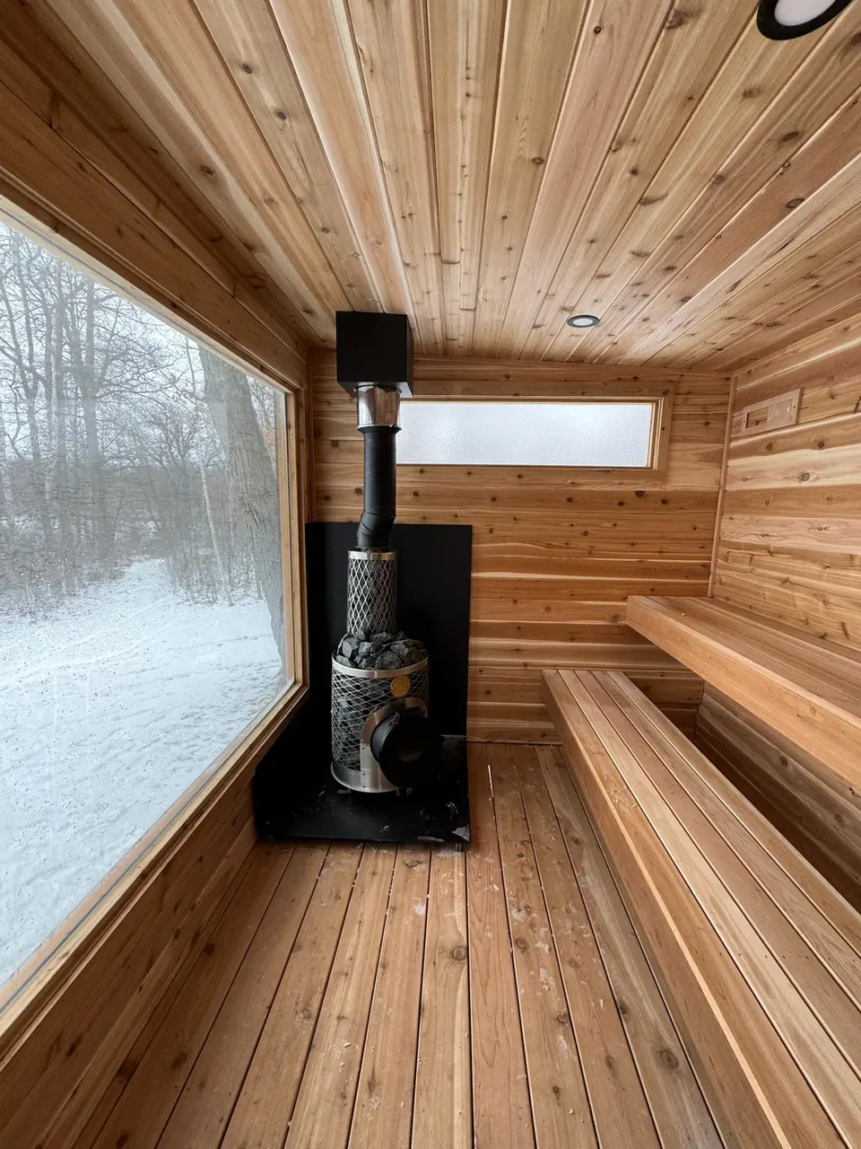 Custom Wood-Fired Sauna in Longville, MN, photo 4 of 5
