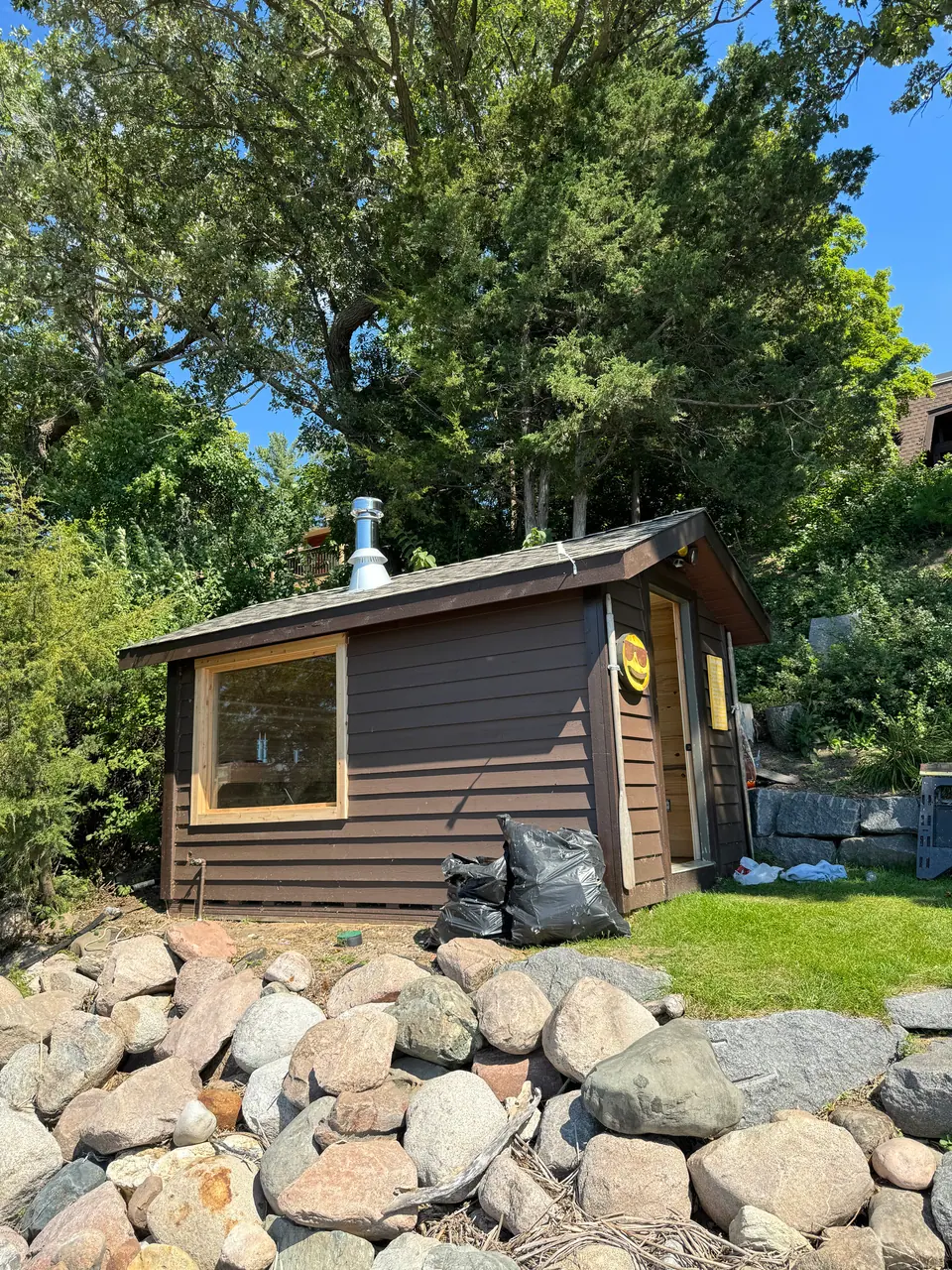 Storage Shed Turned Sauna in Clearwater Lake, MN, photo 1 of 3