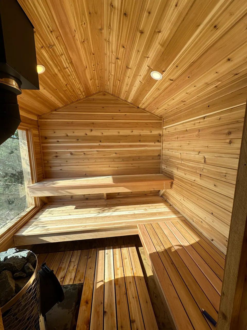 Storage Shed Turned Sauna in Clearwater Lake, MN, photo 2 of 3