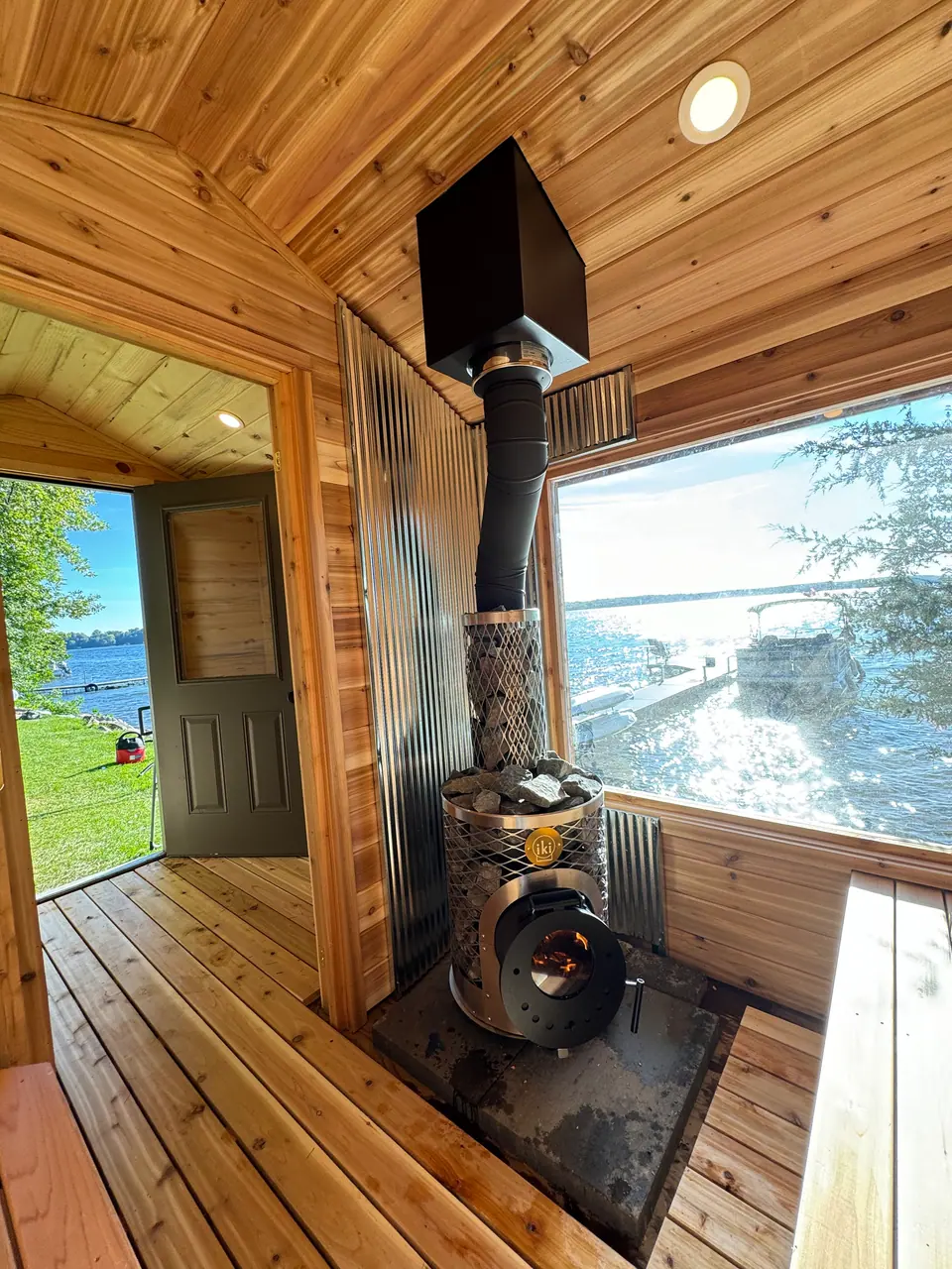 Storage Shed Turned Sauna in Clearwater Lake, MN, photo 3 of 3