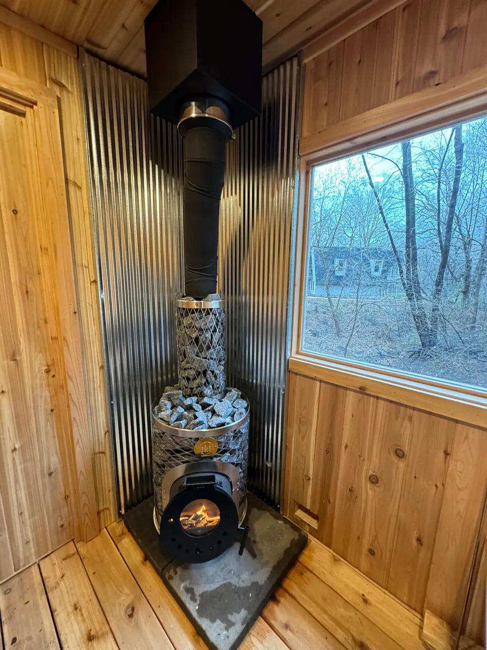 Tuli with Custom IKI Wood-Fired Heater in Mendota Heights, MN, photo 2 of 3