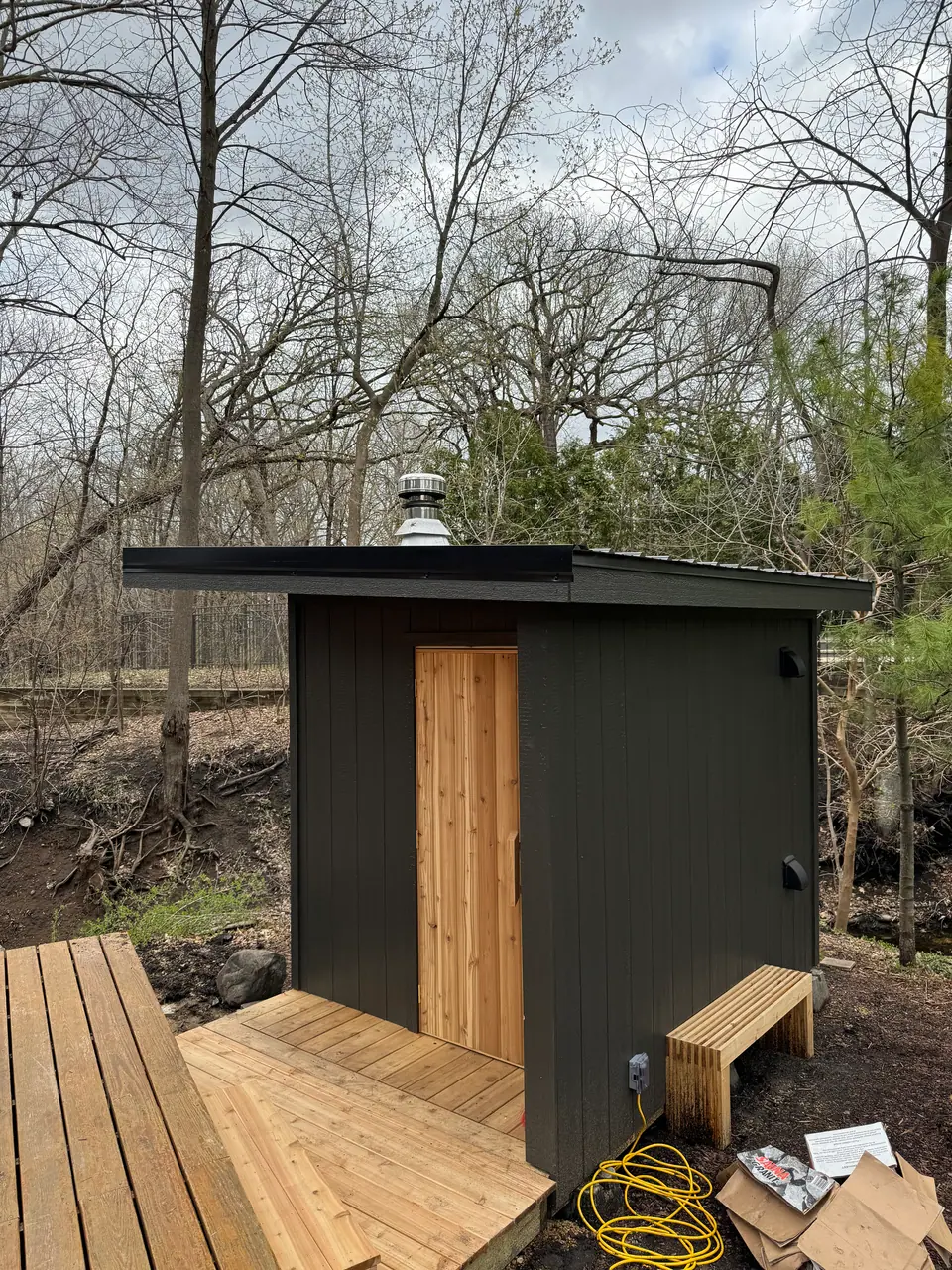 Tuli with Custom IKI Wood-Fired Heater in Mendota Heights, MN, photo 3 of 3