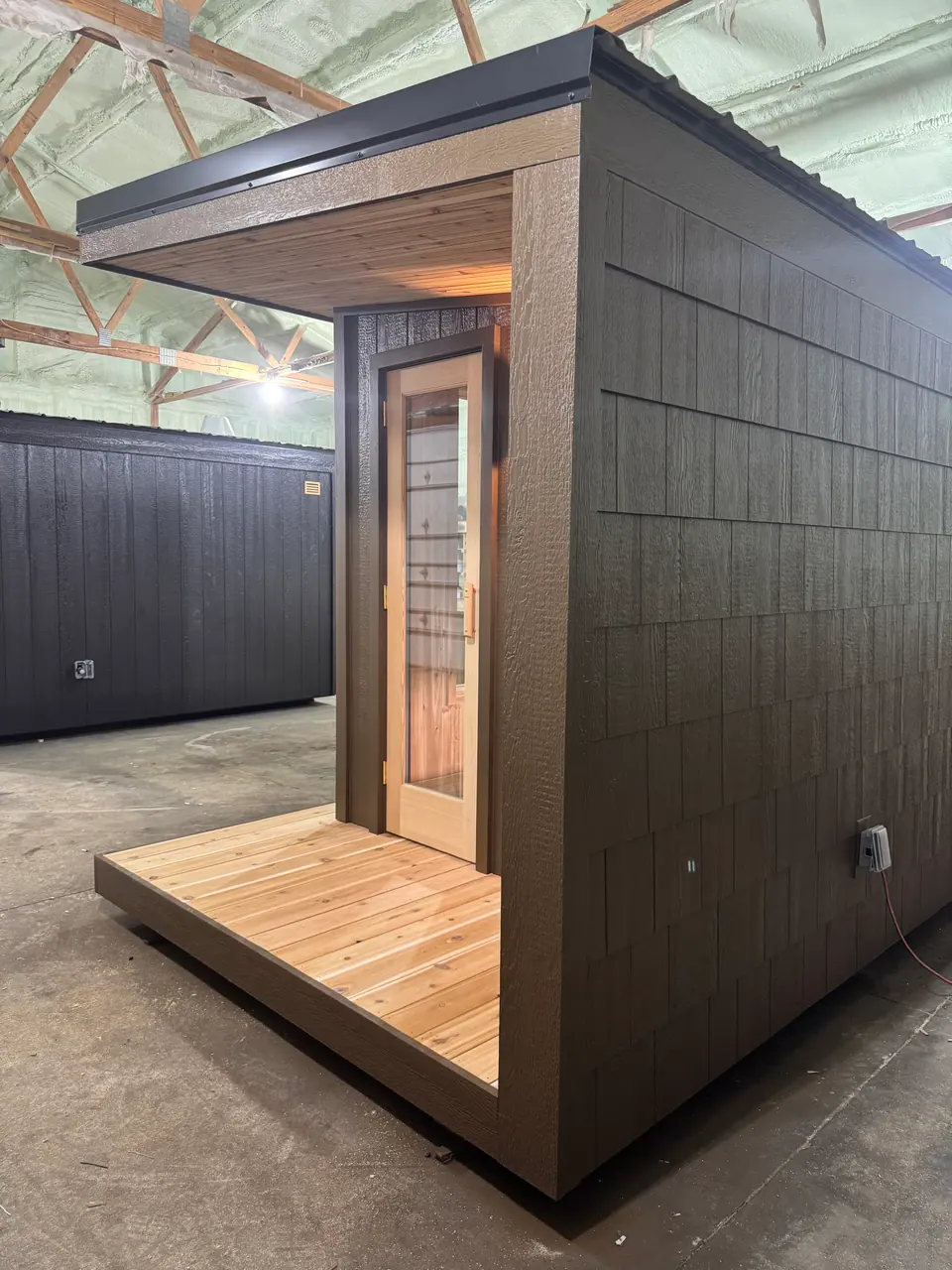 A Tuli sauna in our shop before delivery